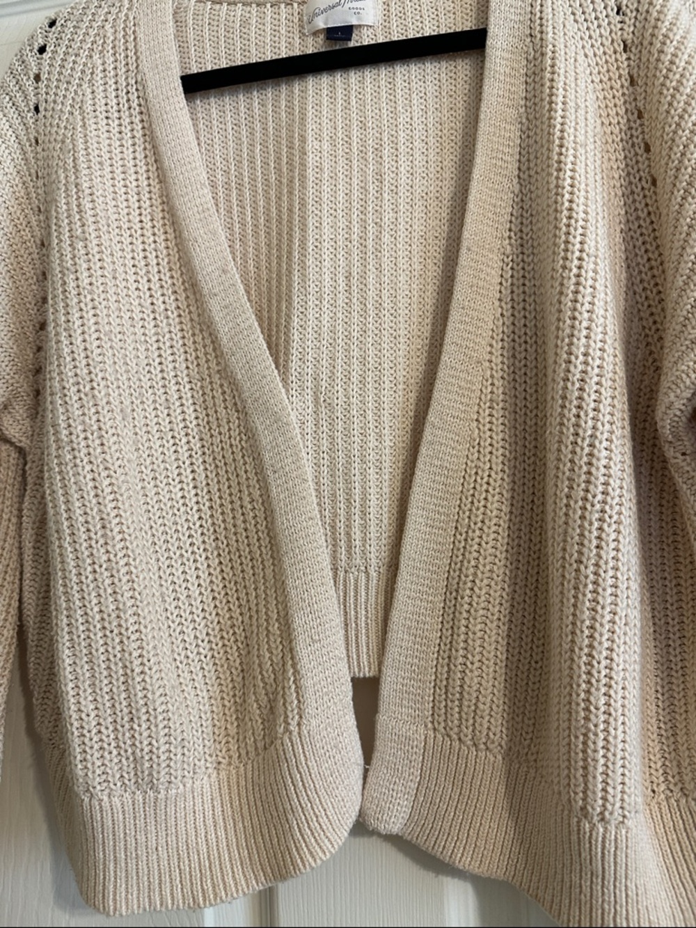 Universal Thread Cream Knit Open Cropped Cardigan - Picture 4 of 7